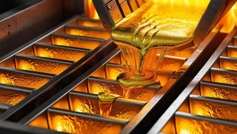  برای سرمایه گذاری طلای آب شده یا کم طلا اجرت