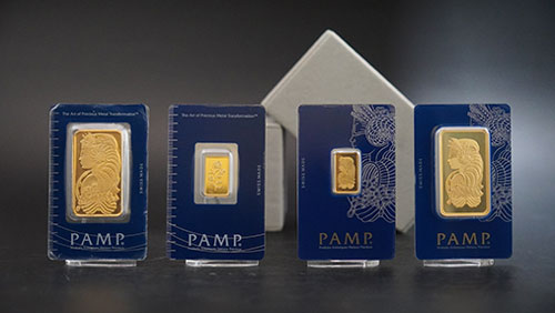 انواع شمش طلا برند pamp